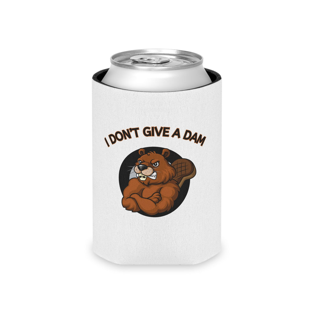 I Don't Give a Dam Beaver Can Cooler — Funny Outdoor Beverage Insulator