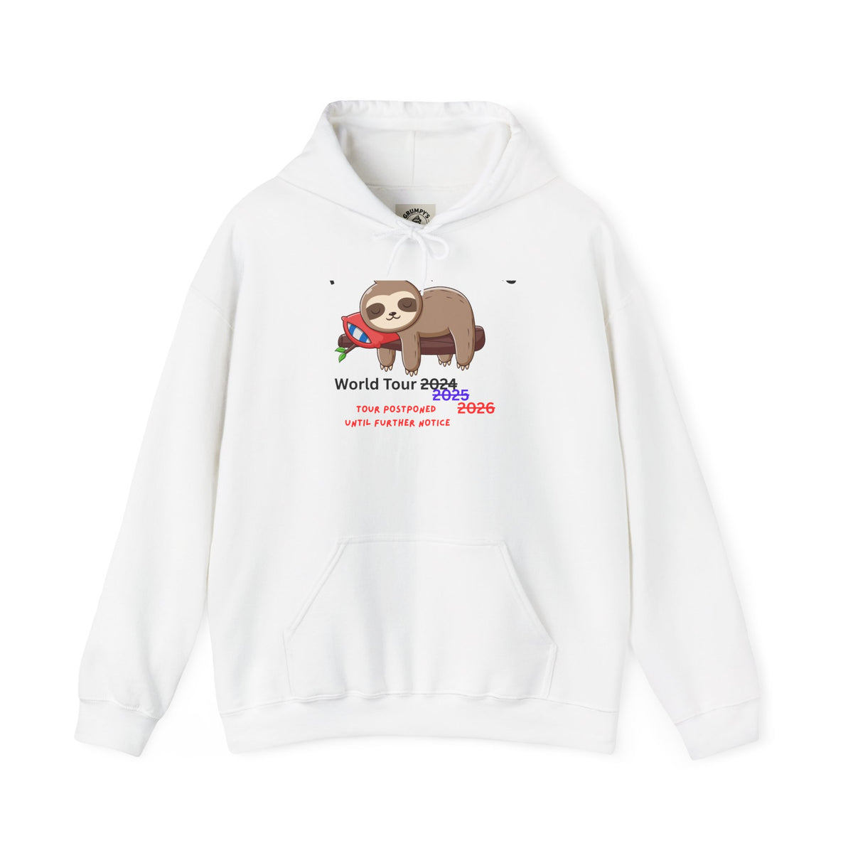 Procrastinators World Tour Hoodie | Funny Sloth Sweatshirt