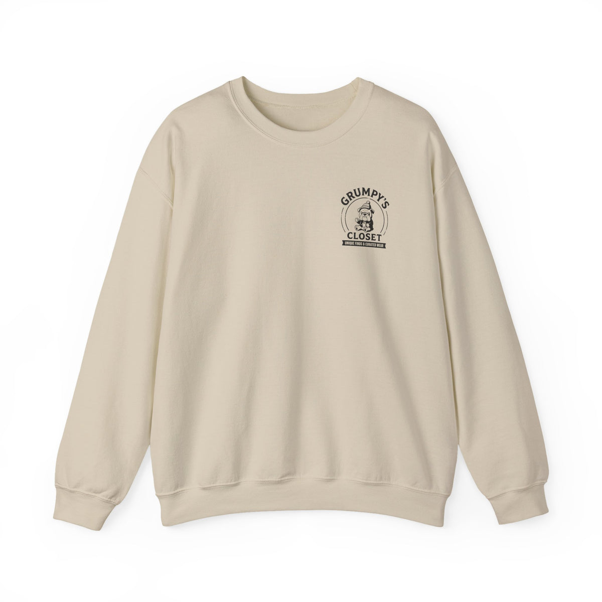 Grumpy’s Closet Crewneck Sweatshirt | Cozy Logo Pullover