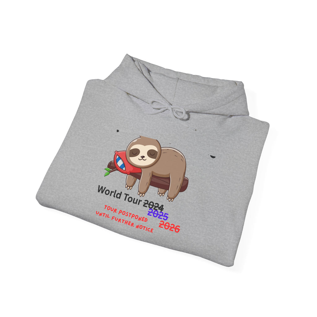 Procrastinators World Tour Hoodie | Funny Sloth Sweatshirt