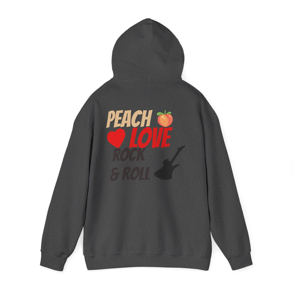 Peach Love Rock & Roll Two-Sided Hoodie | Original Logo