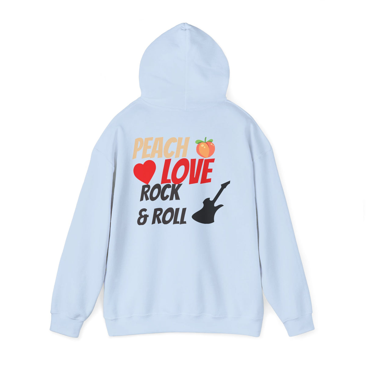Peach Love Rock & Roll Two-Sided Hoodie | Original Logo