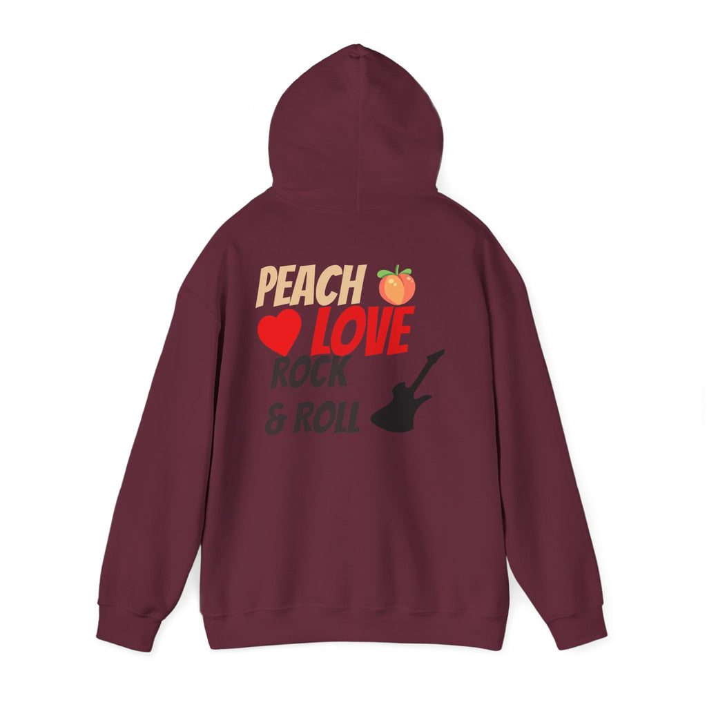 Peach Love Rock & Roll Two-Sided Hoodie | Original Logo