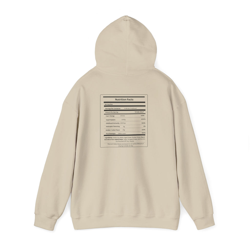 Gen X Raised on Hose Water Hoodie | Retro Childhood Nostalgia