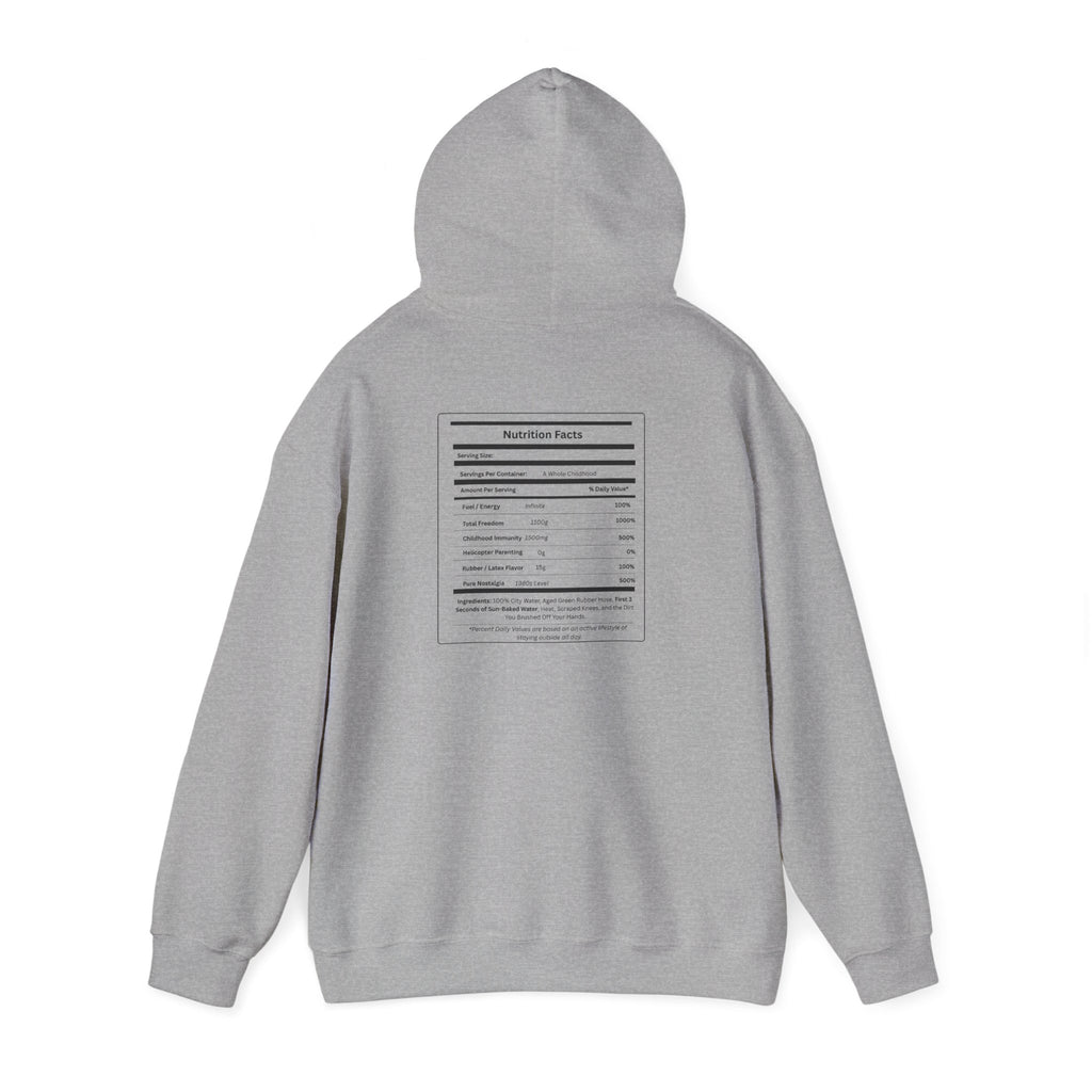 Gen X Raised on Hose Water Hoodie | Retro Childhood Nostalgia