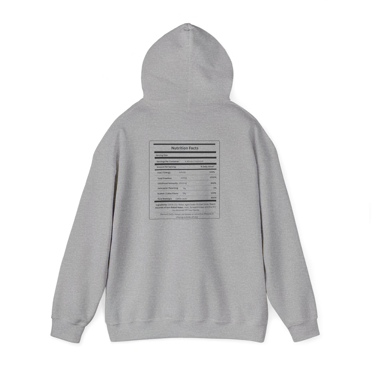 Gen X Raised on Hose Water Hoodie | Retro Childhood Nostalgia