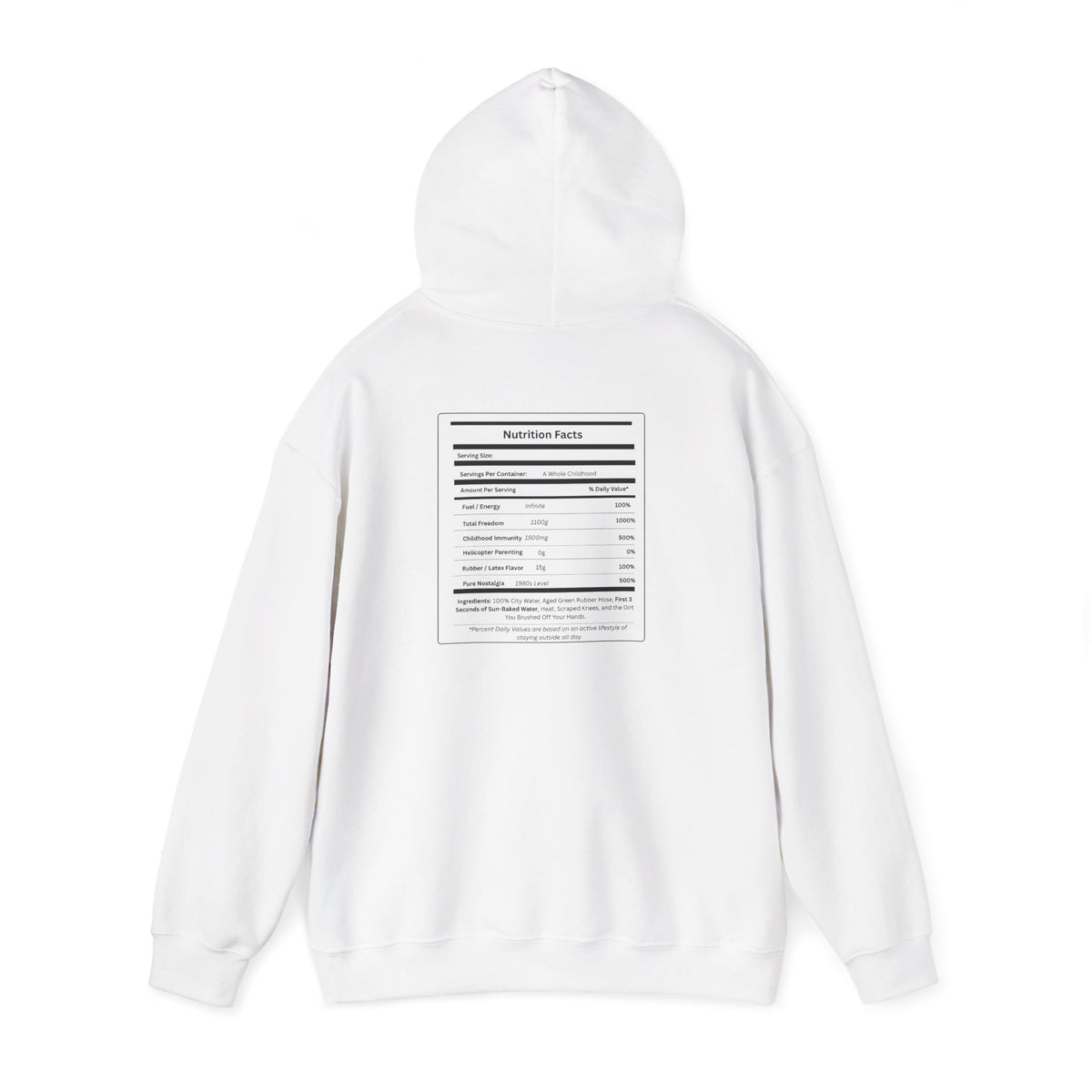 Gen X Raised on Hose Water Hoodie | Retro Childhood Nostalgia