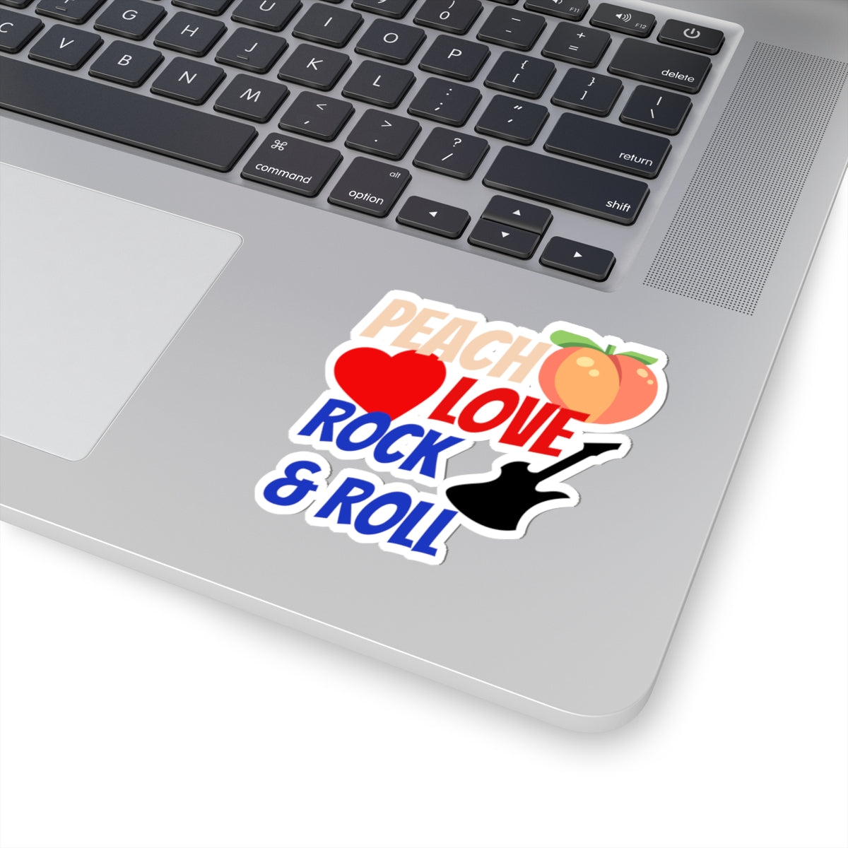 Peach Love Rock & Roll Stickers | Glossy Vinyl