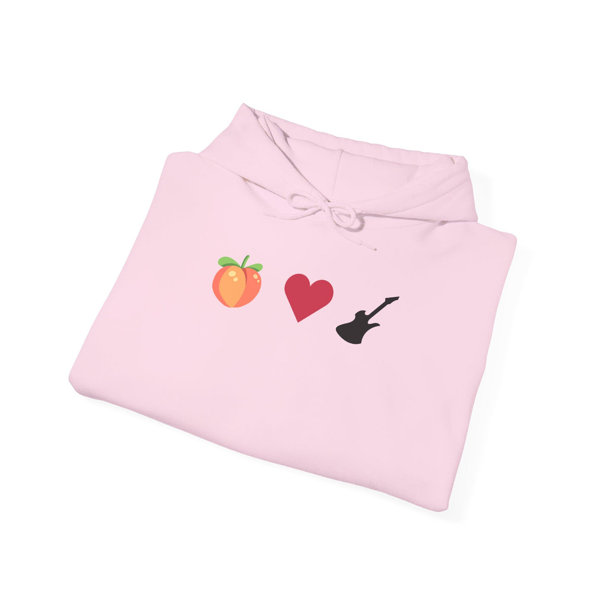 Peach Love Rock & Roll Two-Sided Hoodie | Original Logo
