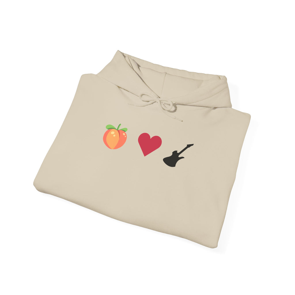 Peach Love Rock & Roll Two-Sided Hoodie | Original Logo
