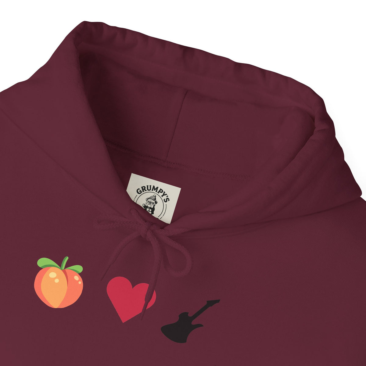 Peach Love Rock & Roll Two-Sided Hoodie | Original Logo