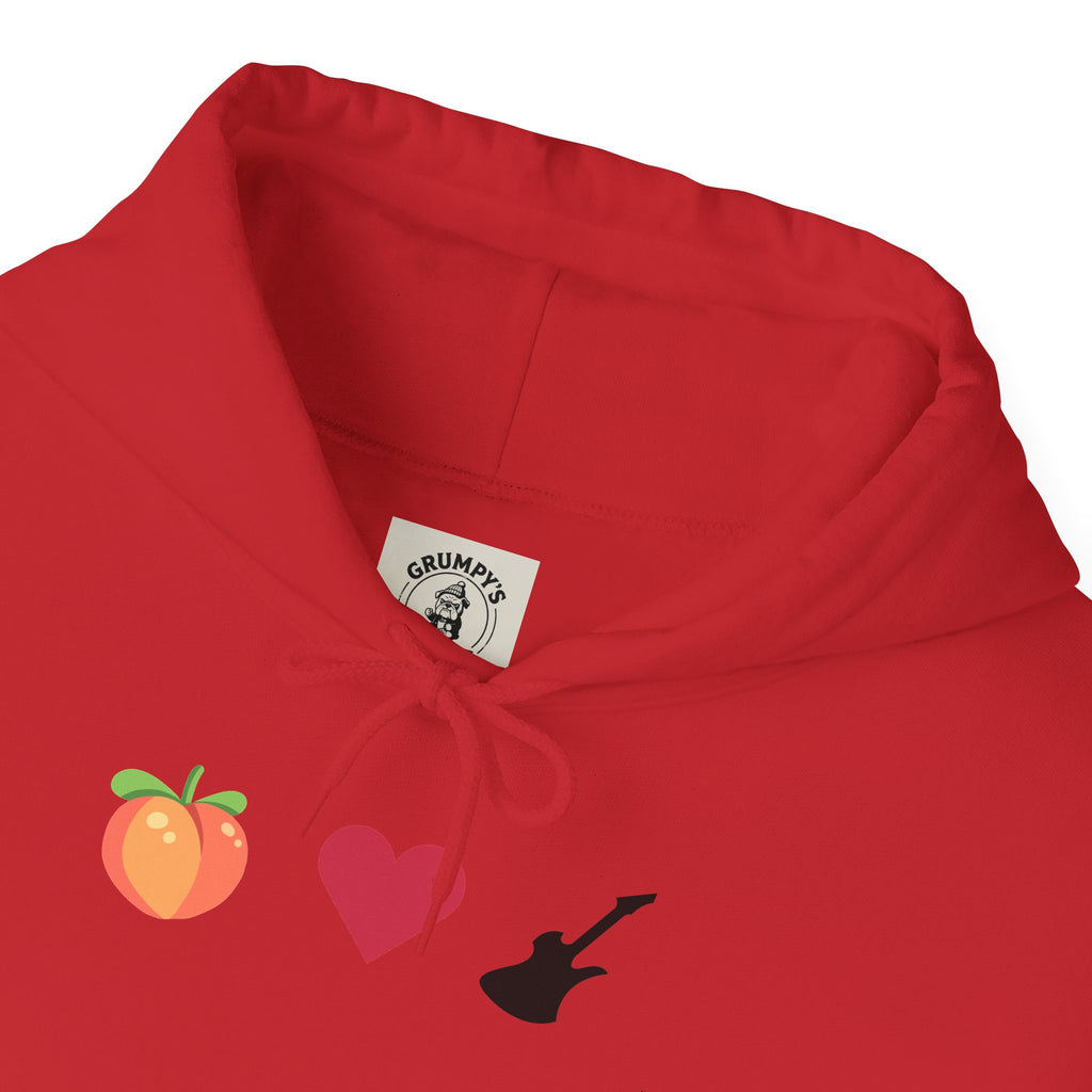 Peach Love Rock & Roll Two-Sided Hoodie | Original Logo