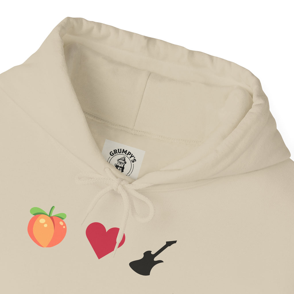 Peach Love Rock & Roll Two-Sided Hoodie | Original Logo