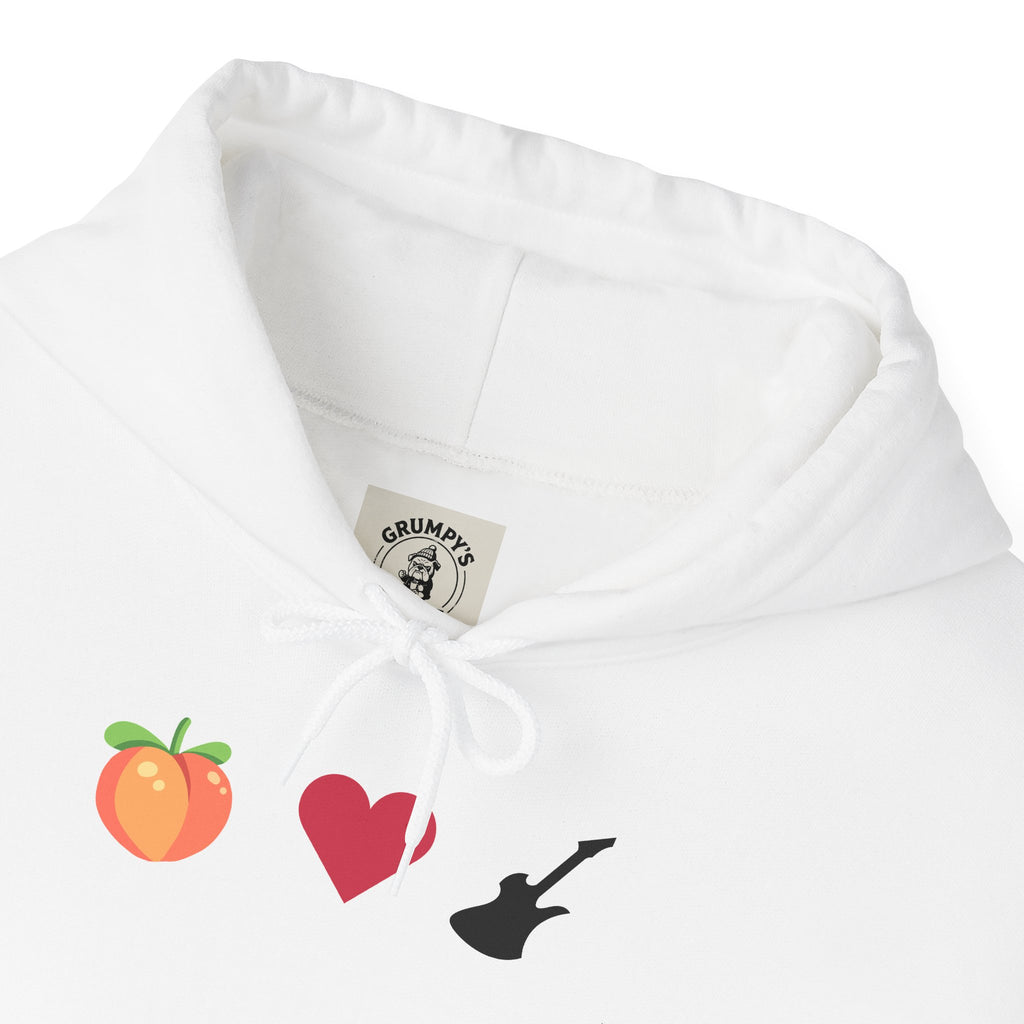 Peach Love Rock & Roll Two-Sided Hoodie | Original Logo