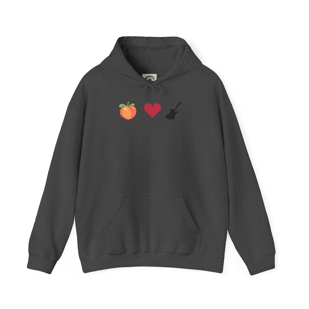 Peach Love Rock & Roll Two-Sided Hoodie | Original Logo
