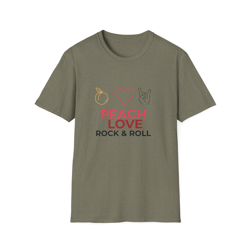 Peach Love Rock & Roll T-Shirt | Comfort Colors
