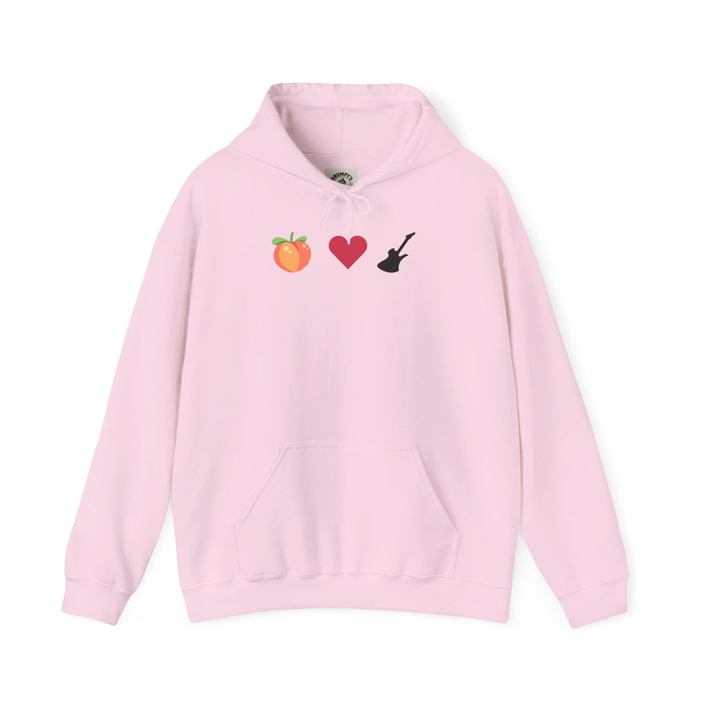 Peach Love Rock & Roll Two-Sided Hoodie | Original Logo