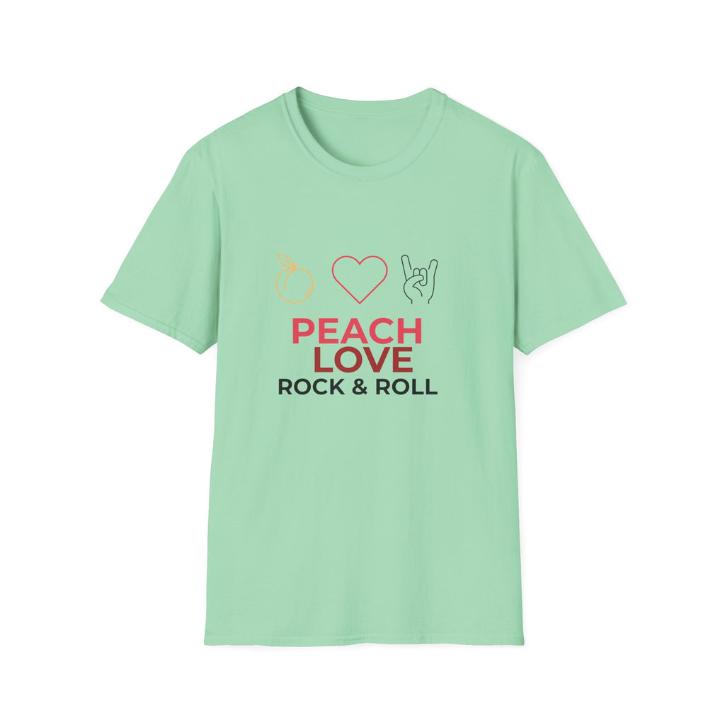 Peach Love Rock & Roll T-Shirt | Comfort Colors