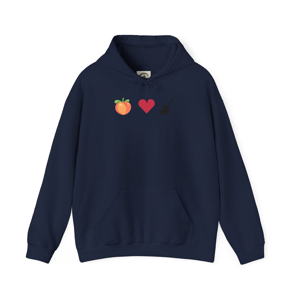 Peach Love Rock & Roll Two-Sided Hoodie | Original Logo