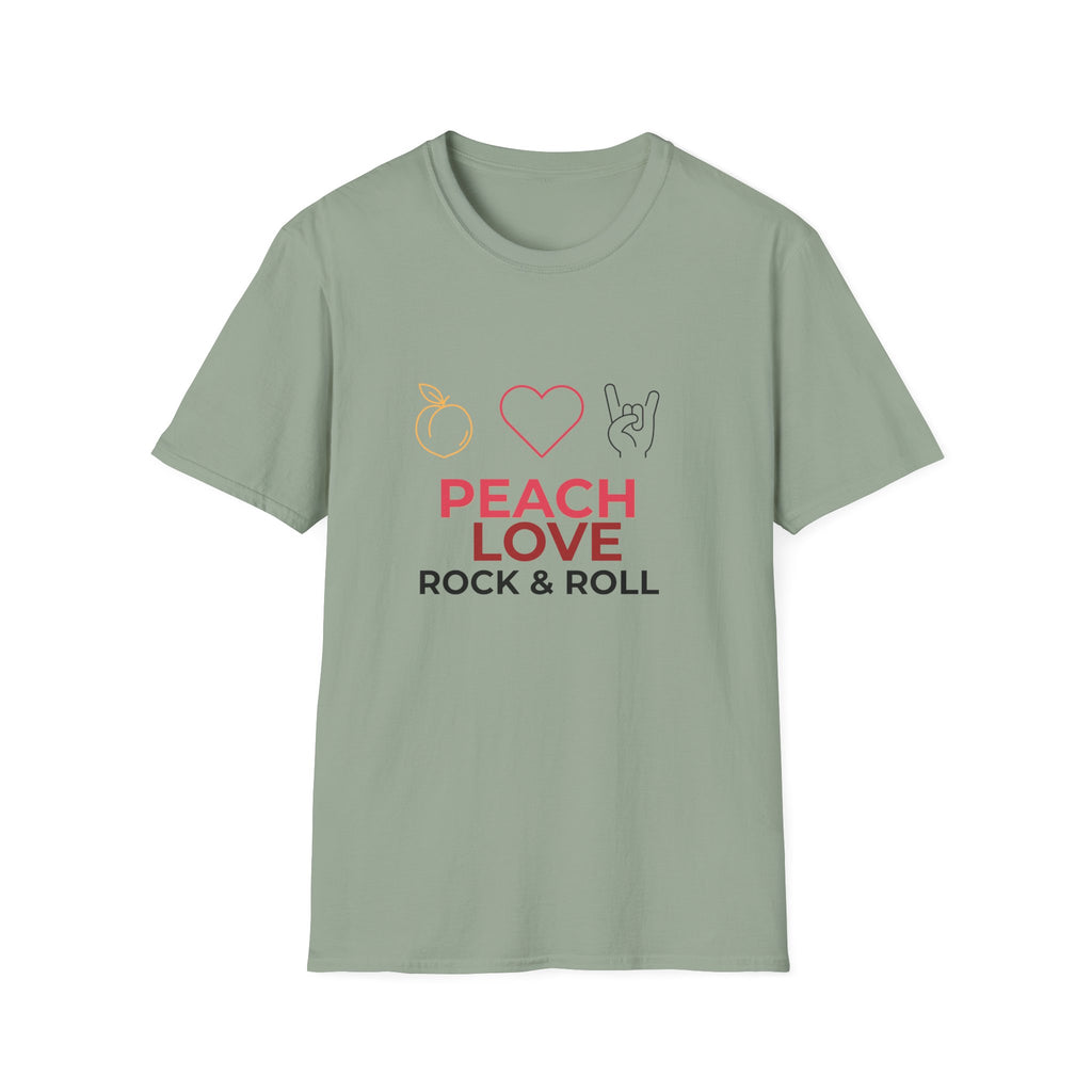 Peach Love Rock & Roll T-Shirt | Comfort Colors