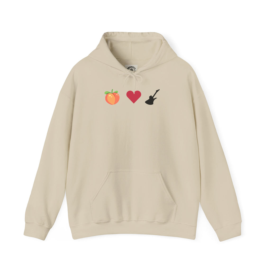 Peach Love Rock & Roll Two-Sided Hoodie | Original Logo