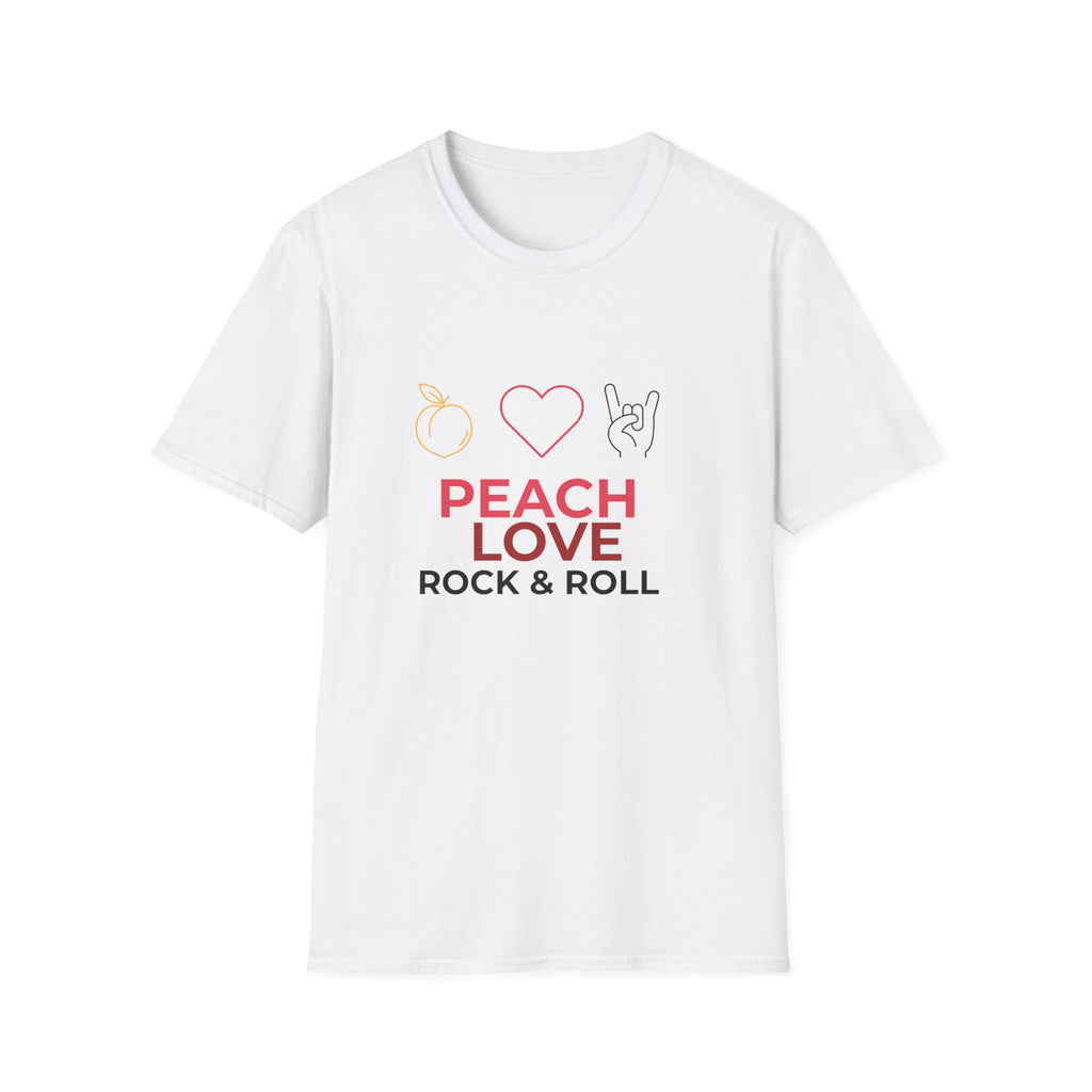Peach Love Rock & Roll T-Shirt | Comfort Colors