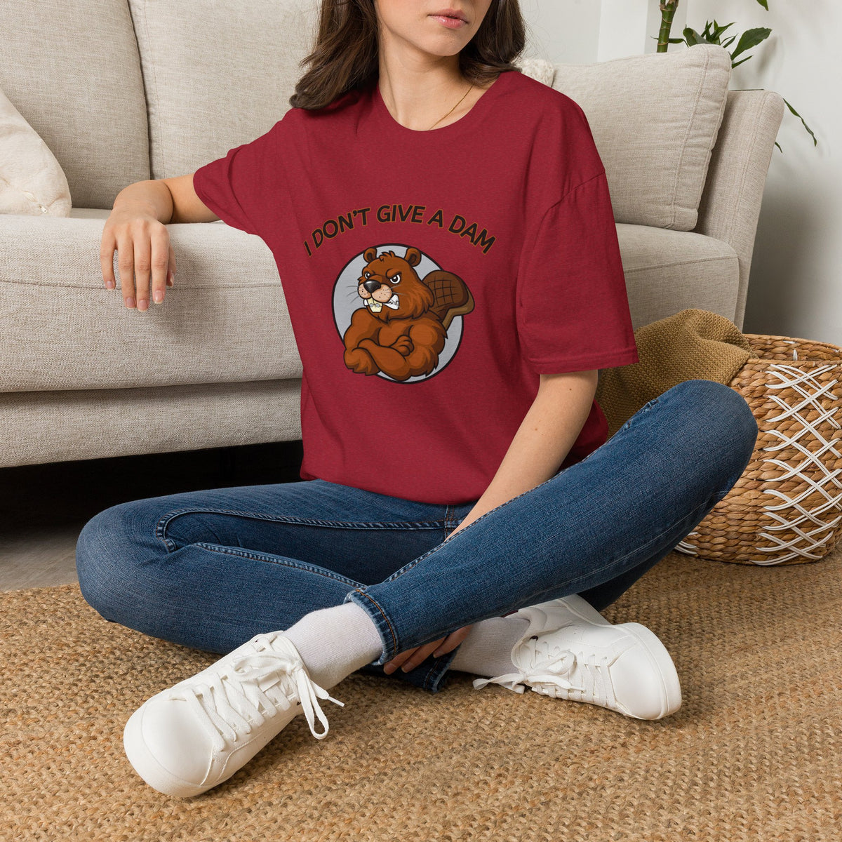 I Don’t Give a Dam Beaver T-Shirt | Funny Nature Tee