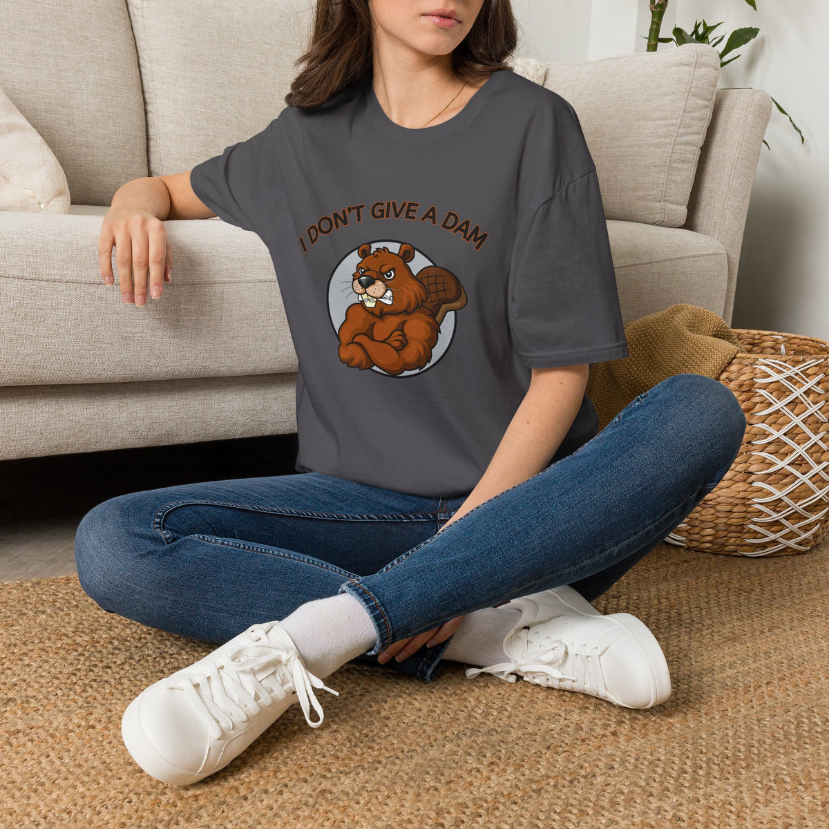 I Don’t Give a Dam Beaver T-Shirt | Funny Nature Tee