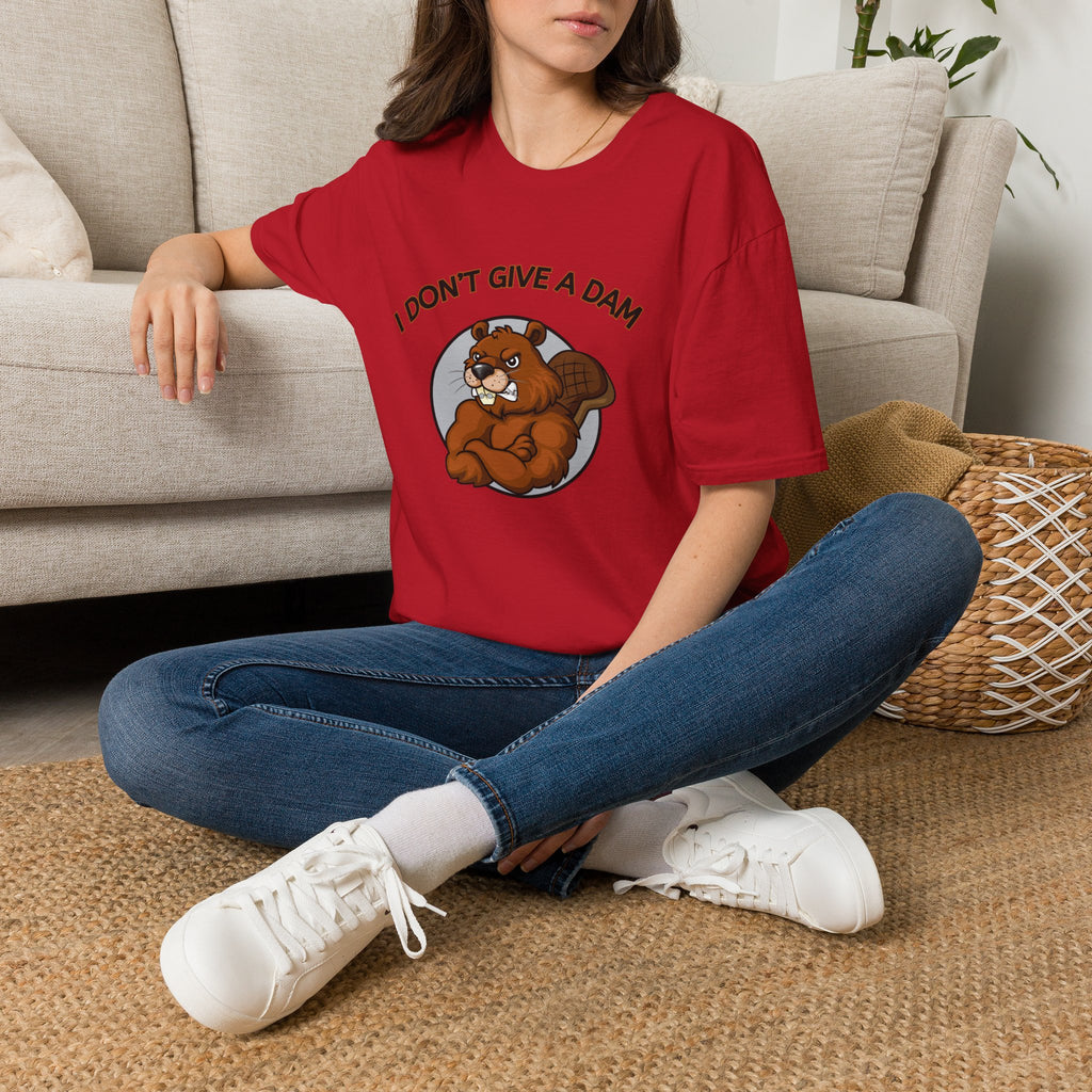 I Don’t Give a Dam Beaver T-Shirt | Funny Nature Tee