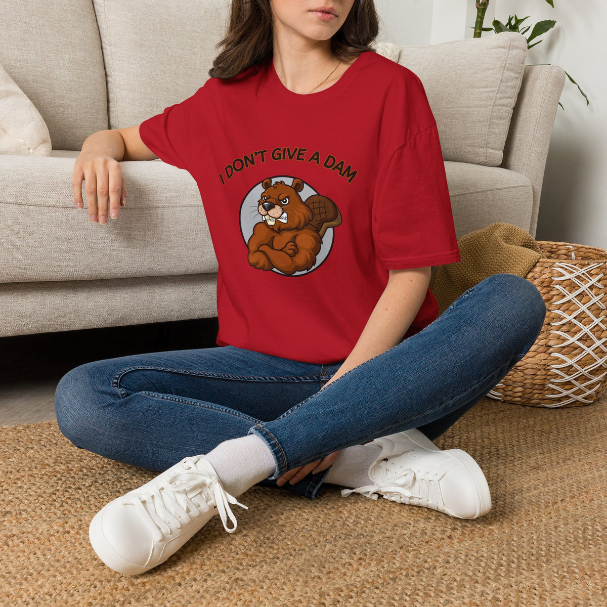 I Don’t Give a Dam Beaver T-Shirt | Funny Nature Tee