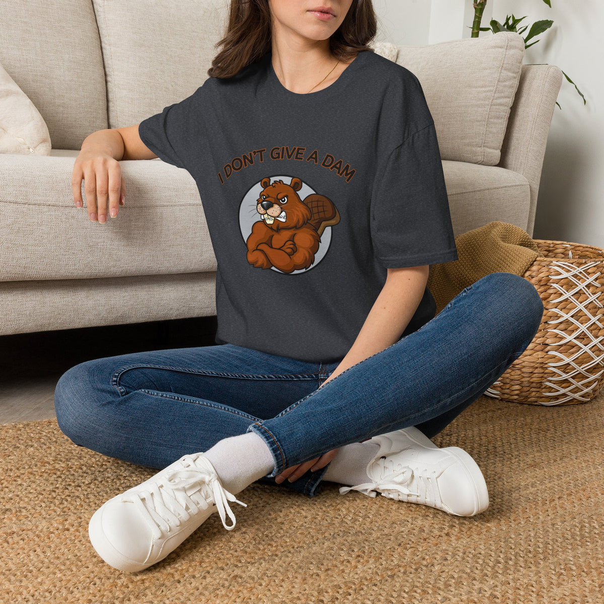 I Don’t Give a Dam Beaver T-Shirt | Funny Nature Tee