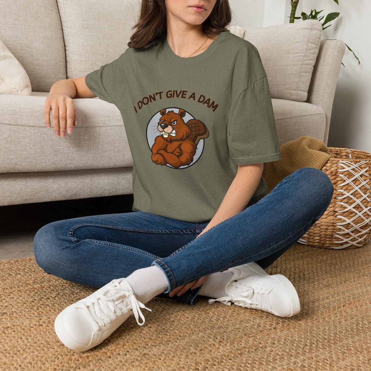 I Don’t Give a Dam Beaver T-Shirt | Funny Nature Tee