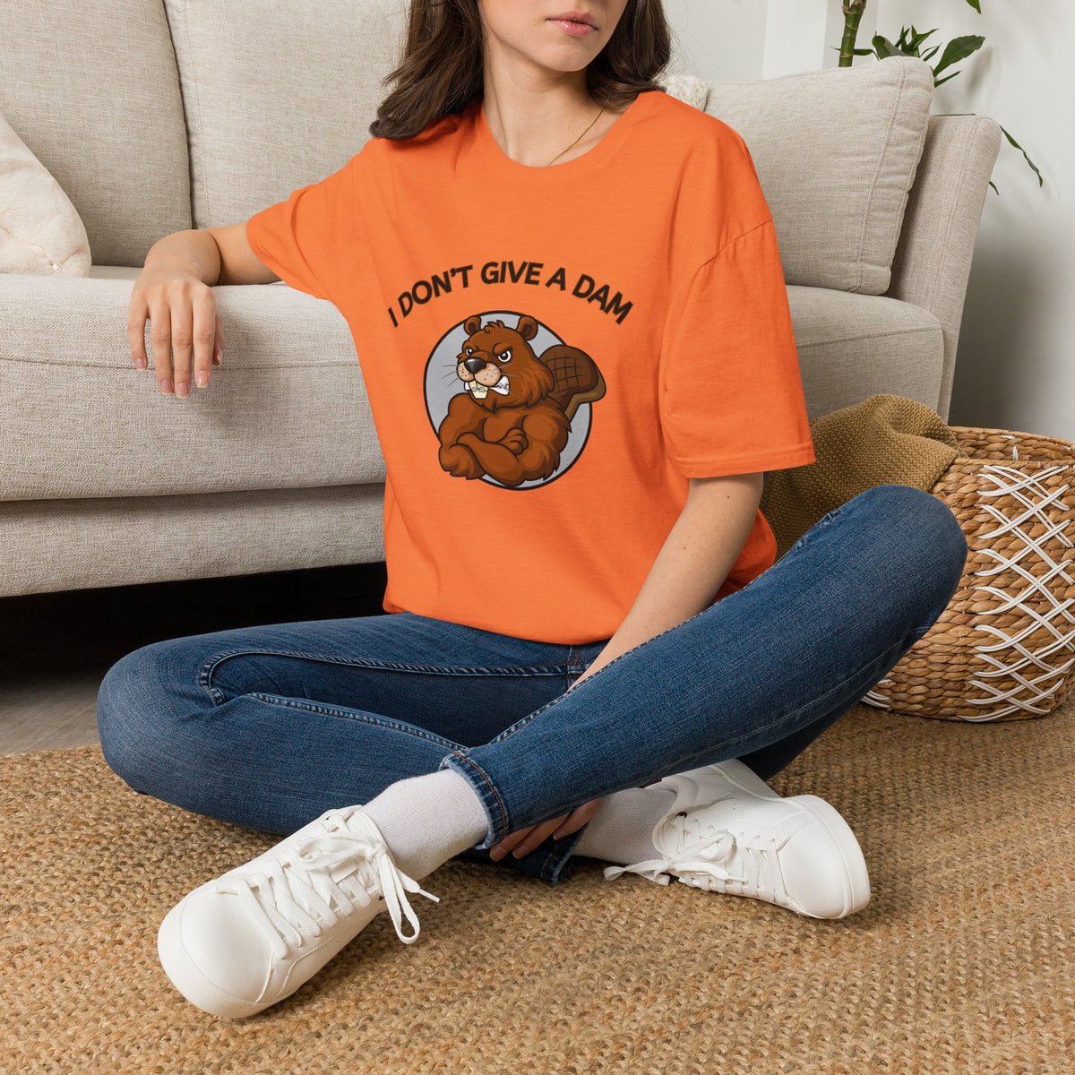 I Don’t Give a Dam Beaver T-Shirt | Funny Nature Tee
