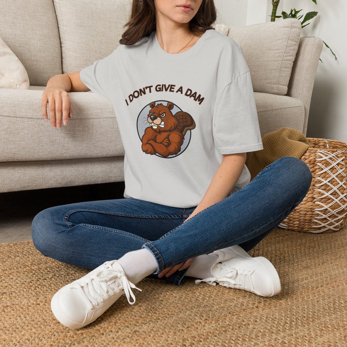 I Don’t Give a Dam Beaver T-Shirt | Funny Nature Tee