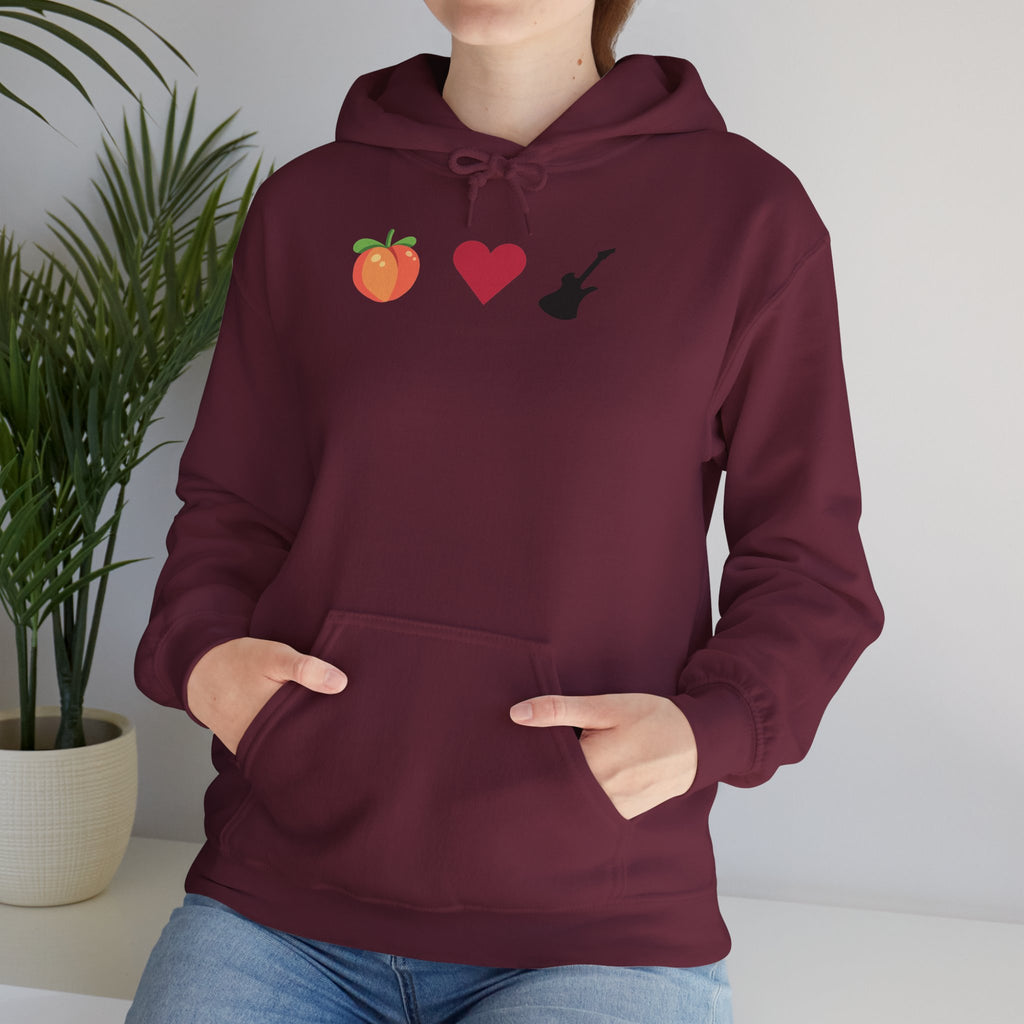 Peach Love Rock & Roll Two-Sided Hoodie | Original Logo