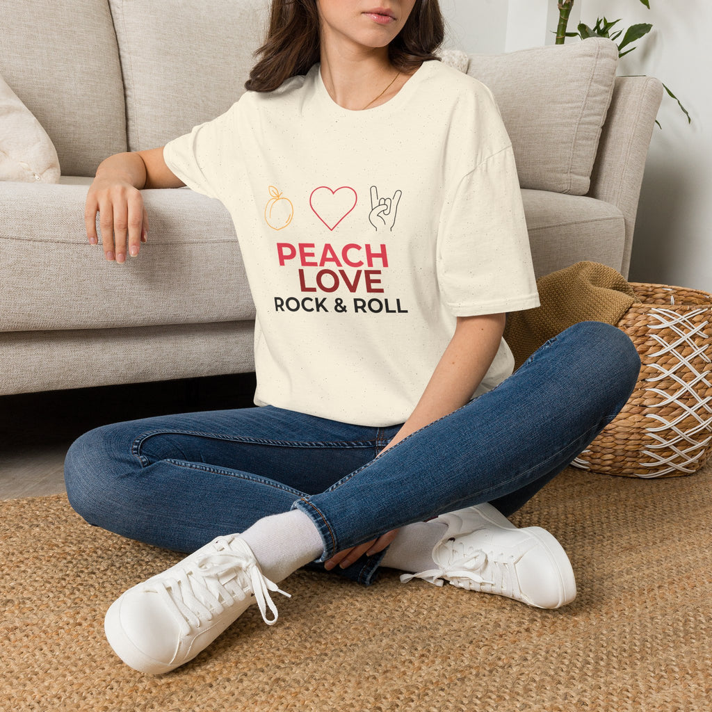 Peach Love Rock & Roll T-Shirt | Comfort Colors