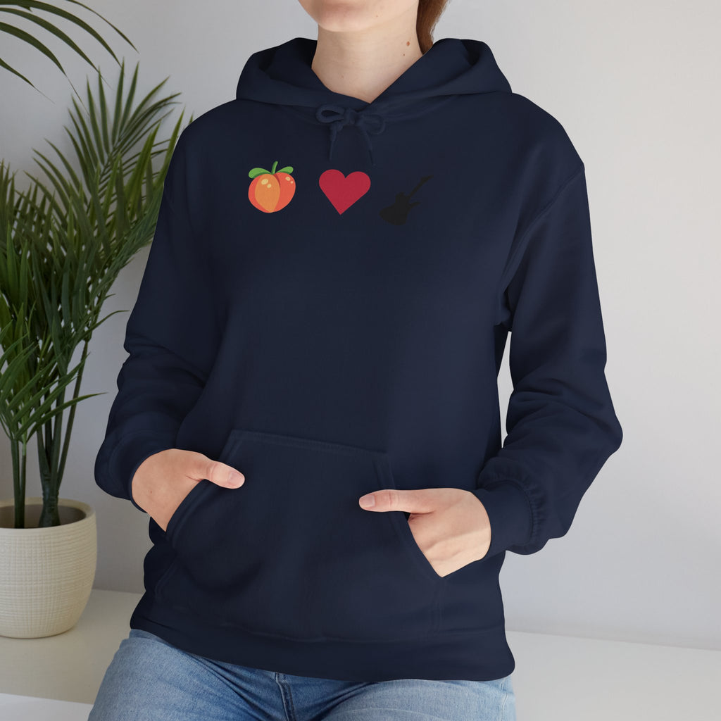 Peach Love Rock & Roll Two-Sided Hoodie | Original Logo