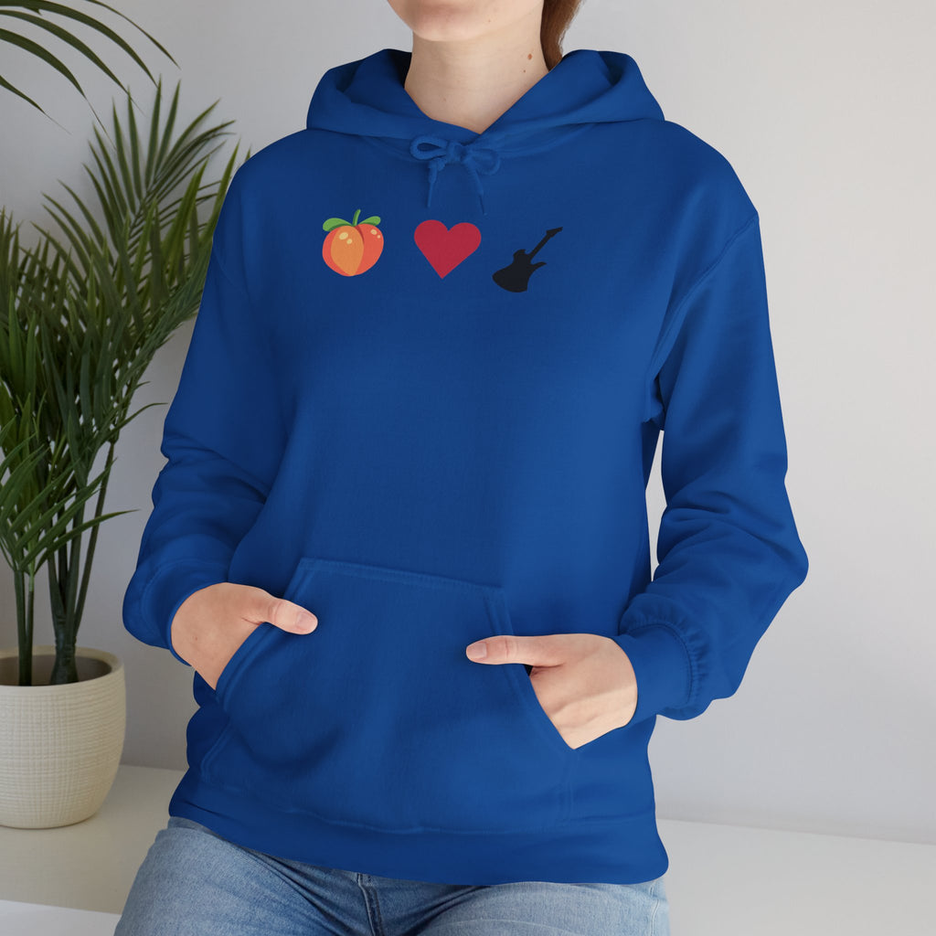 Peach Love Rock & Roll Two-Sided Hoodie | Original Logo