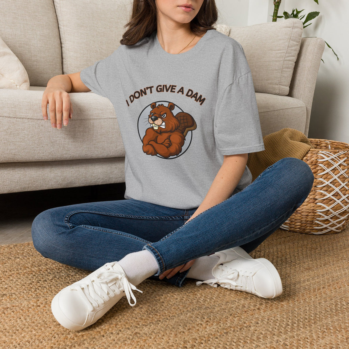 I Don’t Give a Dam Beaver T-Shirt | Funny Nature Tee