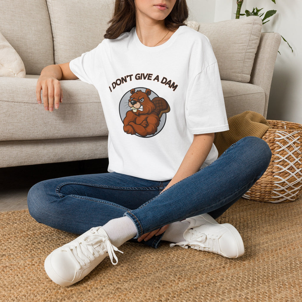 I Don’t Give a Dam Beaver T-Shirt | Funny Nature Tee