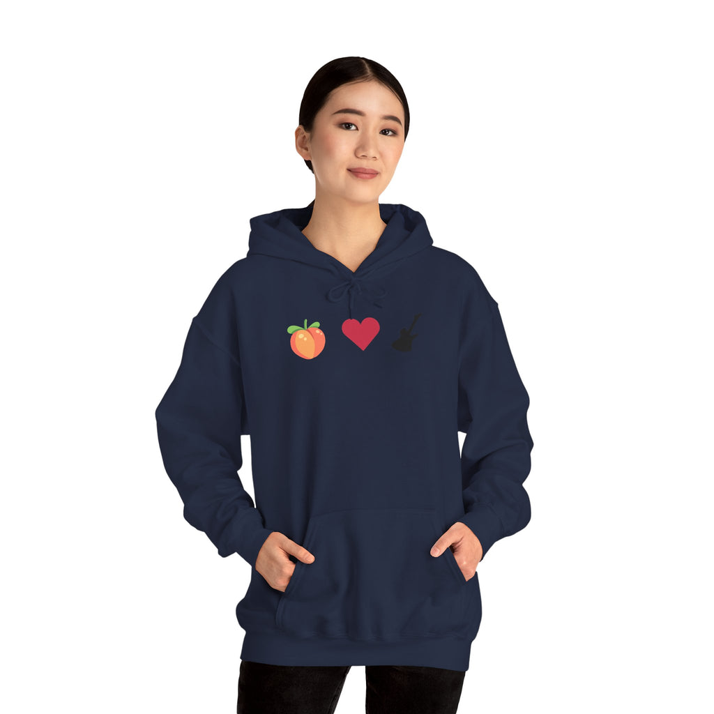 Peach Love Rock & Roll Two-Sided Hoodie | Original Logo