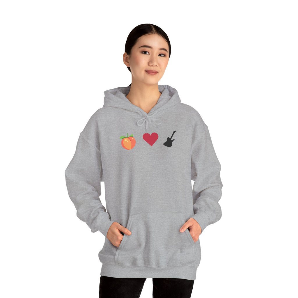Peach Love Rock & Roll Two-Sided Hoodie | Original Logo