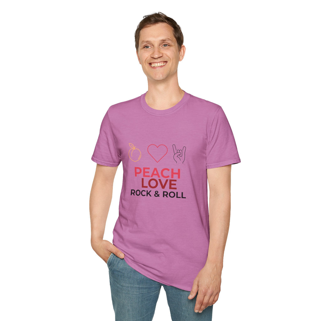 Peach Love Rock & Roll T-Shirt | Comfort Colors