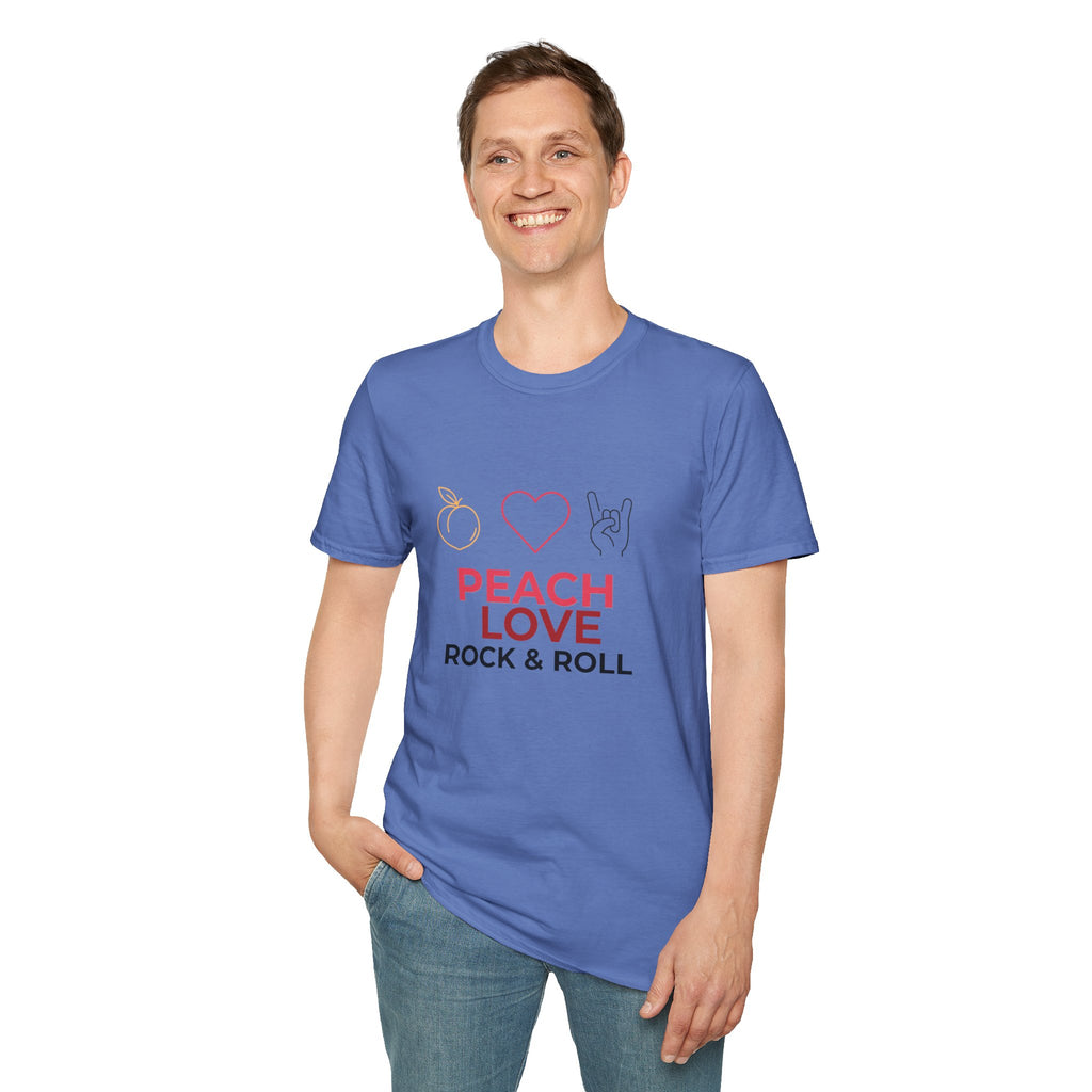Peach Love Rock & Roll T-Shirt | Comfort Colors