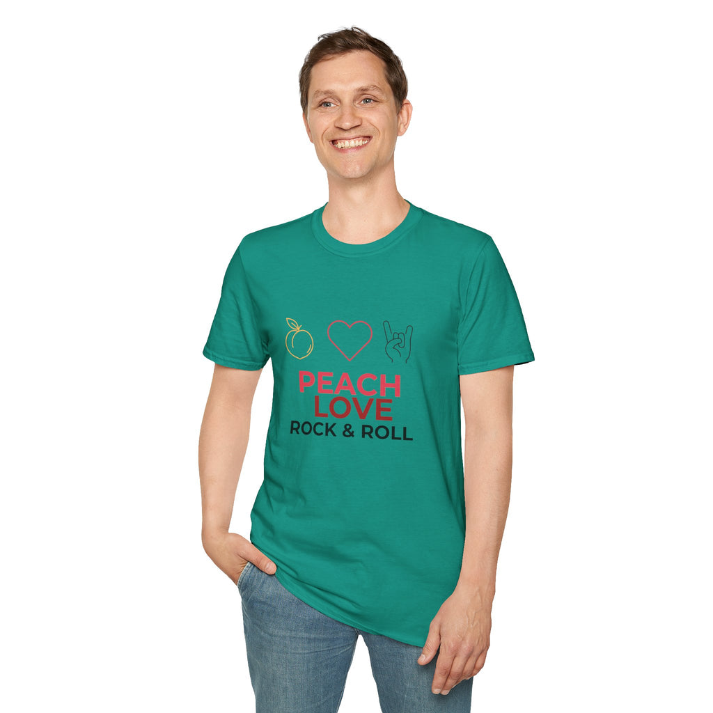 Peach Love Rock & Roll T-Shirt | Comfort Colors