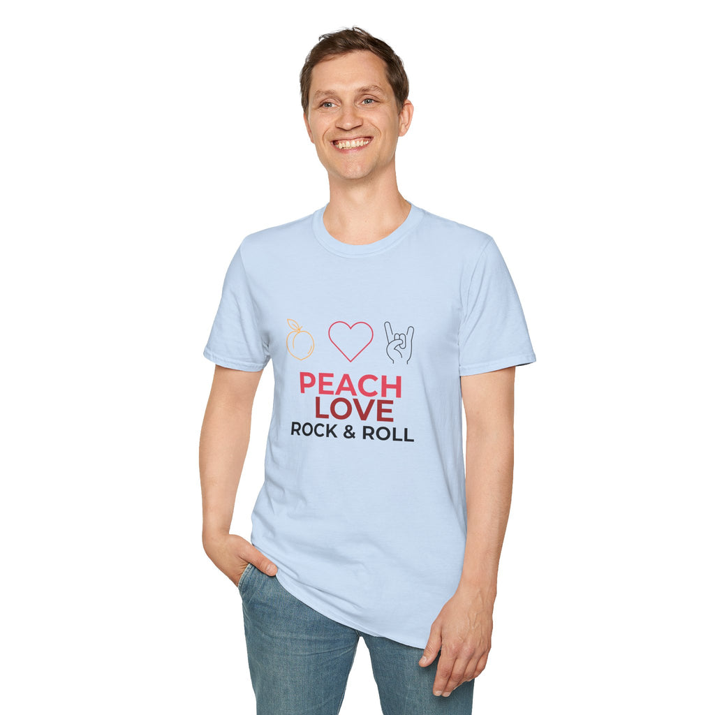 Peach Love Rock & Roll T-Shirt | Comfort Colors