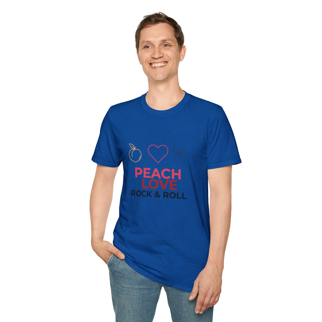 Peach Love Rock & Roll T-Shirt | Comfort Colors