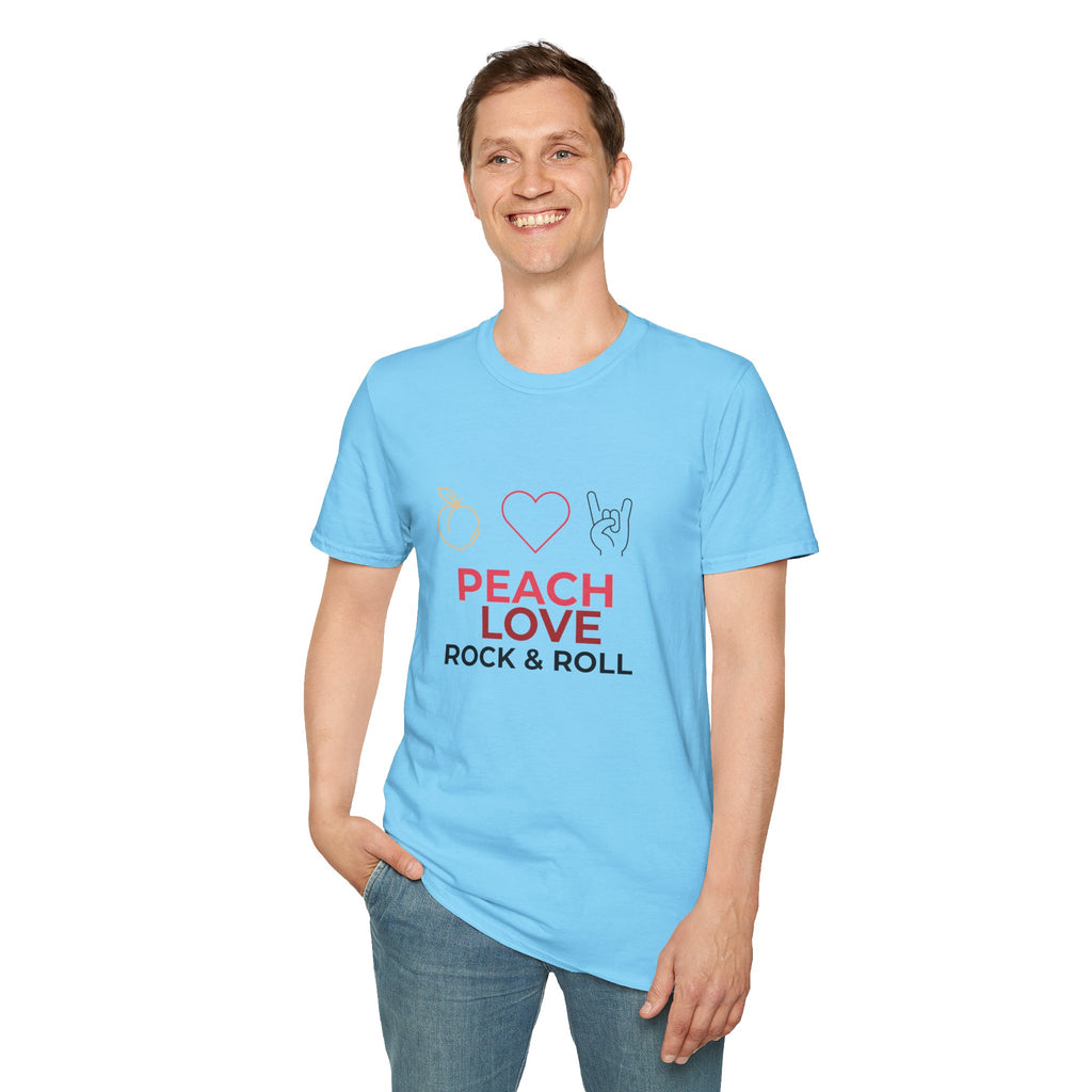 Peach Love Rock & Roll T-Shirt | Comfort Colors