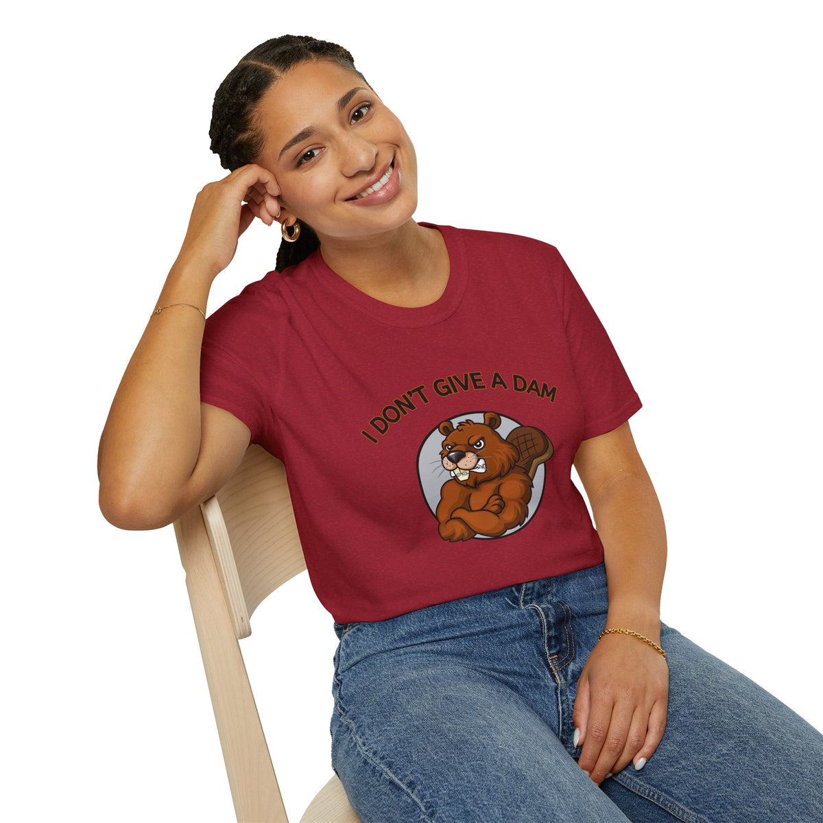 I Don’t Give a Dam Beaver T-Shirt | Funny Nature Tee