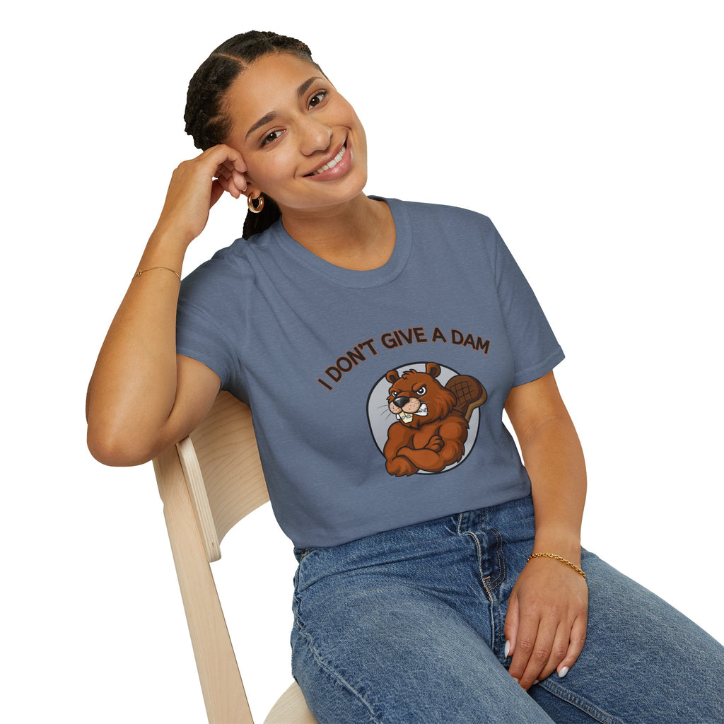 I Don’t Give a Dam Beaver T-Shirt | Funny Nature Tee